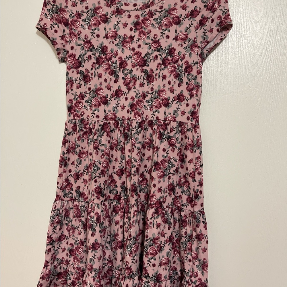 Knitworks Pink Floral Kids Dress